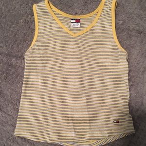 Tommy Hilfiger yellow striped tank top